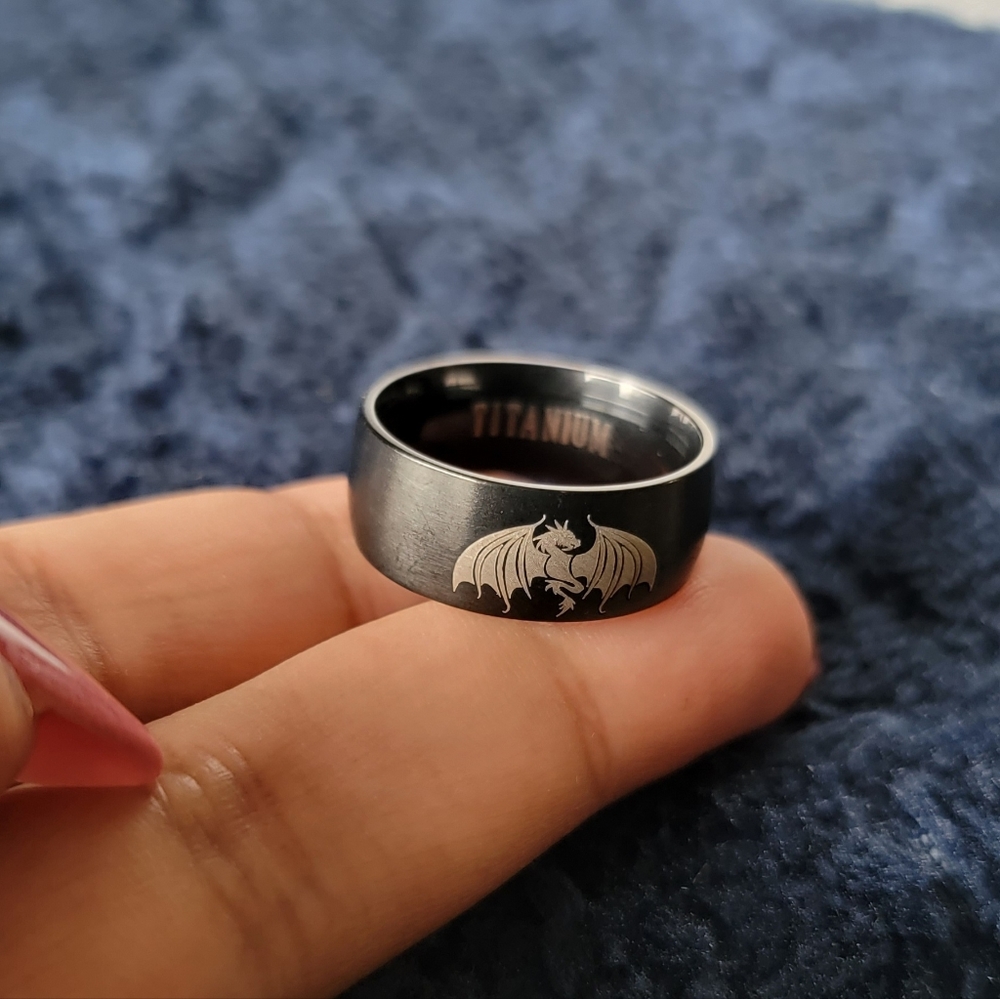 Punk Dragon design ring - Picture 4 of 6